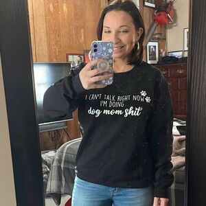 Handmade Gildan dog graphic sweatshirt